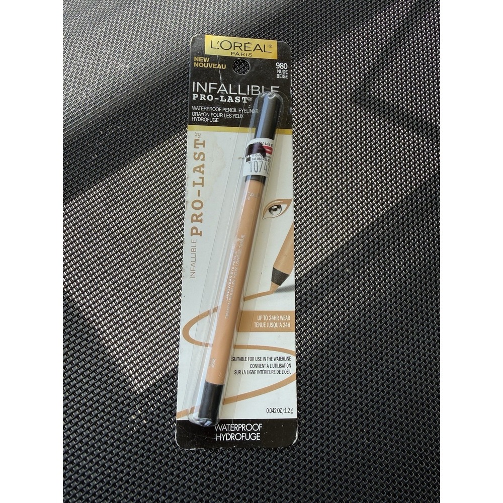 L'oreal Infallible Pro Last Waterproof Eyeliner Pencil 980 Nude Beige NEW